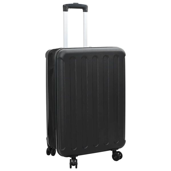 vidaXL Kufor so zámkom Čierna 34 x 23 x 55.5 cm ABS plast