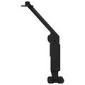 vidaXL Hinge na podporu viečka 2 ks Čierna 192 x 32 x 50 mm Oceľ