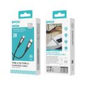 Kábel BWOO pletený USB-C - USB-C 2m 60W čierny