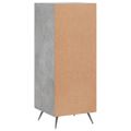 vidaXL Komoda betónovo sivá 34,5x34x90 cm spracované drevo