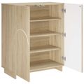 vidaXL Skrinka na topánky 73 x 38 x 87,5 cm Kompozitné drevo