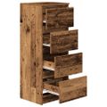 vidaXL Komoda staré drevo 37,5x35x99 cm kompozitné drevo