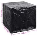 vidaXL Obal na IBC kontajner, 8 očiek 116x100x120 cm