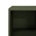 vidaXL Konferenčný stolík olivovozelený 101,5x50x43,5 cm oceľ
