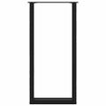 vidaXL Nohy barového stola v tvare U, 2 ks, čierne, 50 x (100-101) cm, oceľové