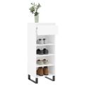vidaXL Botník biely 40x36x105 cm spracované drevo