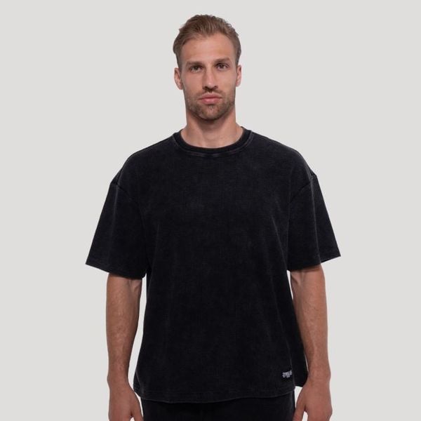Tričko Persistence Washed Black - GymBeam, veľkosť M