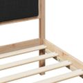 vidaXL Rám postele Hnedá a čierna 150 x 200 cm Borovicový masív