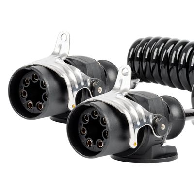 Spirálový kábel TIR 2x 7 PIN typ EBS 5m 24V AMIO-04383