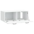 vidaXL Nástenná TV skrinka Biela 78,5 x 41 x 30 cm Kompozitné drevo