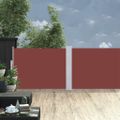 vidaXL Zaťahovacia bočná markíza, hnedá 100x1000 cm