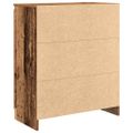 vidaXL Komoda so zásuvkami, staré drevo 71x35x84 cm, kompozitné drevo