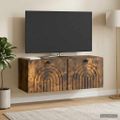 vidaXL Nástenná TV skrinka Nástenný Dymový dub 78,5 x 31 x 30 cm