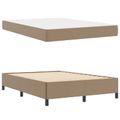 vidaXL Rám postele s matracmi Kapučínová 140 x 190 cm látka