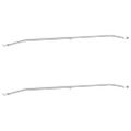 vidaXL Nosník plachty na prívesy 2 Strieborná 102-155 cm Hliník