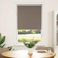 vidaXL Roleta zatemnenie Coffee 75x130 cm Šírka látky 70,7cm Polyester