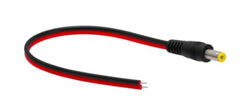 Kábel pre kamery, napájací, pigtail, 5,5/2,1mm, samec, 30cm Kabel  pro kamery, napájecí, pigtail, 5,5/2,1mm, samec, 30cm