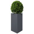 vidaXL Záhradné kvetináče 2 ks antracitové trojuholník 50x43x75cm oceľ