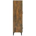 vidaXL Kredenc dymový dub 70x31x115 cm spracované drevo