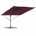 vidaXL Roma Parasol Červená 286 x 284 x 265 cm Hliník a polyester