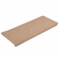 vidaXL Nášľapy na schody samolepiace 30 ks béžové 65x24,5x3,5 cm