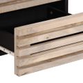 vidaXL Nočný stolík 40x34x46 cm masívne bielené mangovníkové drevo