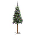 vidaXL Úzky vianočný stromček Zelená 150 cm