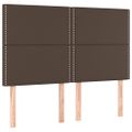 vidaXL Boxspring posteľ s matracom hnedá 140x190 cm umelá koža