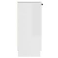 vidaXL Komoda lesklá biela 30x30x70 cm spracované drevo