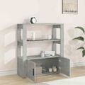 vidaXL Komoda betónovo sivá 80x30x90 cm spracované drevo