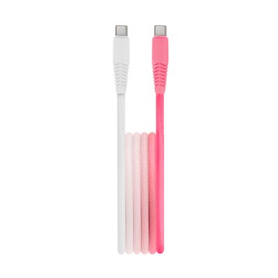 Setty kábel USB-C - USB-C 1,5 m 3A KGC-C-1.5320 bielo-ružový gradient