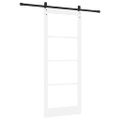 vidaXL Posuvné dvere ORKDAL Biela a čierna 86 x 211 cm
