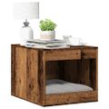 vidaXL Uzavretý box na stelivo staré drevo 47x59x42cm kompozitné drevo