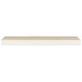 vidaXL Plávajúce nástenné police 4ks dubové a biele 80x23,5x3,8 cm MDF