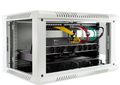 RACK skriňa závesná NEKU TS 19" 6U 450 mm, sv. šedá, na samozostavenie