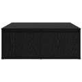 vidaXL Konferenčný stolík Čierny dub 80 x 80 x 31 cm Kompozitné drevo