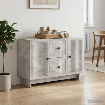 vidaXL Servírovacia skriňa so zásuvkou Betónovo sivá 89 x 34,5 x 60 cm