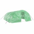 vidaXL Fóliovník s oceľovým rámom zelený 30 m² 6x5x2,3 m