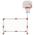 vidaXL Detská futbalová a basketbalová súprava s loptičkami 98x50x70cm