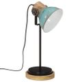 vidaXL Stolová lampa 25 W šmuhovaná modrá 17x17x50 cm E27