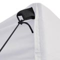 vidaXL Profesionálny skladací párty stan+4 steny 2x2 m, oceľ, biely