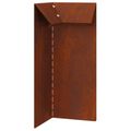 vidaXL Slimáková ohrada 10 x 10 x 25 cm Poveternostne odolná oceľ