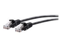 Čierny - Patch kábel - RJ-45 (M) do RJ-45 (M) - 2,1 m - 4,8 mm - UTP - CAT 6a - lisovaný, prevedenie bez hrbolčekov - čierna