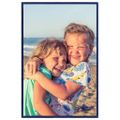 vidaXL Fotorámiky na stenu alebo stôl 3 ks modré 42x59,4 cm MDF