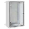 vidaXL Ovládacia skriňa Sivá 47 x 20 x 50 cm ABS plast