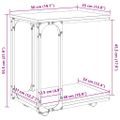vidaXL Bočný stôl Čierny dub 50 x 35 x 55.5 cm Kompozitné drevo