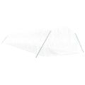 vidaXL Fóliovník s oceľovým rámom biely 48 m² 16x3x2 m