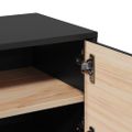vidaXL Nástenné skrinky 2 ks čierne 31,5x30x30 cm masívna borovica