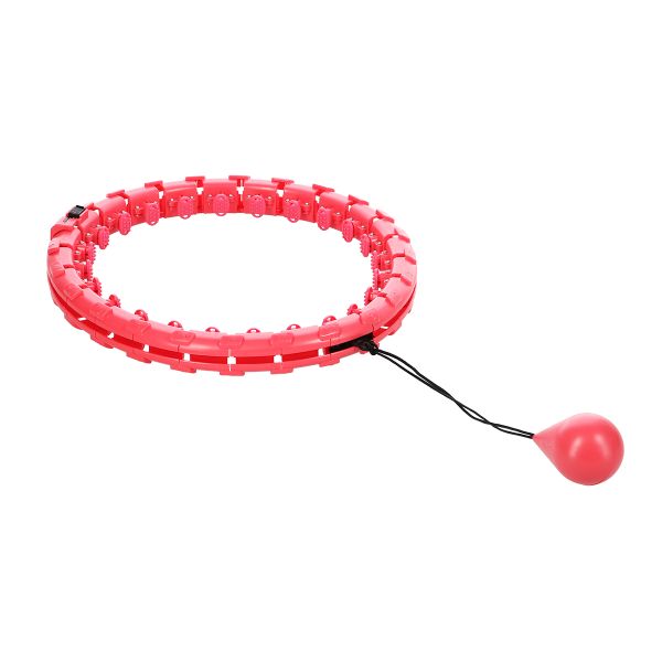 Masážna hula hoop FH01 so závažím červená