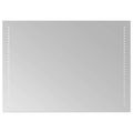 vidaXL Zrkadlo do kúpeľne s LED Priehľadná 70 x 50 cm tvrdené sklo
